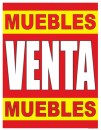Muebles Venta Muebles SPANISH FURNITURE SALE Window Poster Sign 38x50
